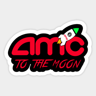 AMC TO THE MOON Sticker